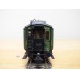 TRIX  52 3735,  voiture ancienne à 3 essieux  mixte de 1/ 2 Kl . K.B.Stb. Neuf   BO