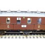 TRIX  52 3736,  voiture ancienne à 3 essieux  mixte de 3  Kl . K.B.Stb. Neuf   BO