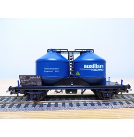 ELECTROTREN  1602, wagon silos pour pulvérulents  type Usc  Ausiliare  Spa  FS   Neuf  BO