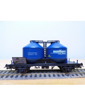 ELECTROTREN  1602, wagon silos pour pulvérulents  type Usc  Ausiliare  Spa  FS   Neuf  BO