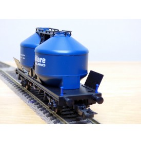 ELECTROTREN  1602, wagon silos pour pulvérulents  type Usc  Ausiliare  Spa  FS   Neuf  BO