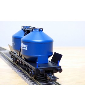 ELECTROTREN  1602, wagon silos pour pulvérulents  type Usc  Ausiliare  Spa  FS   Neuf  BO