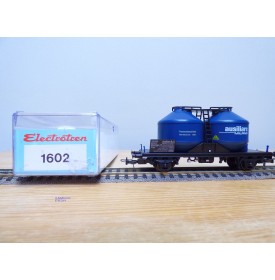 ELECTROTREN  1602, wagon silos pour pulvérulents  type Usc  Ausiliare  Spa  FS   Neuf  BO