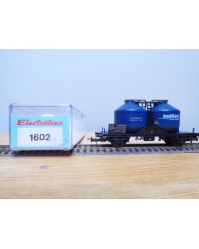 ELECTROTREN  1602, wagon silos pour pulvérulents  type Usc  Ausiliare  Spa  FS   Neuf  BO