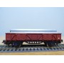 ELECTROTREN  1101, wagon tombereau   chargé de tubes  RENFE BO