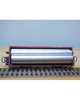 ELECTROTREN  1101, wagon tombereau   chargé de tubes  RENFE BO