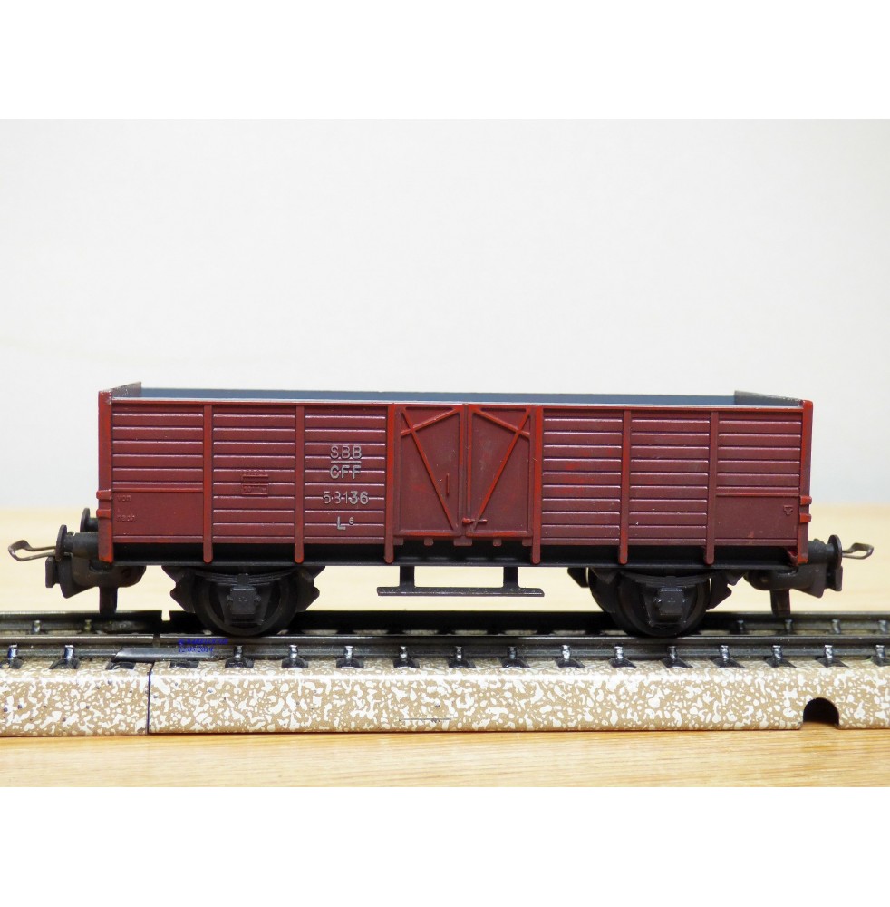 HAG  330 . 01, wagon tombereau  type  L6  SBB  BO