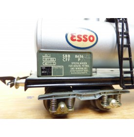 BUCO 8626, voiture de 2 ème classe avec éclairage intérieur et feu de fin de convoi  SBB  BO