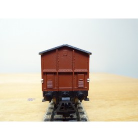 POCHER 315 / 3, rare wagon couvert type F  avec feu de fin de convoi  FS BO