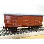 POCHER 315 / 3, rare wagon couvert type F  avec feu de fin de convoi  FS BO
