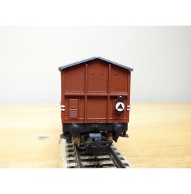 POCHER 315 / 3, rare wagon couvert type F  avec feu de fin de convoi  FS BO