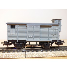 ELECTROTREN 855, wagon ancien couvert à guérite  RENFE BO