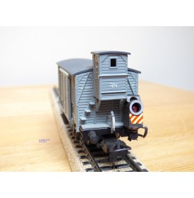 ELECTROTREN 855, wagon ancien couvert à guérite  RENFE BO
