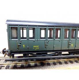 MMM-RG ???, voiture ancienne à 2 essieux de 3ème classe avec compartiment dames seules  type C6  ° 3014  EST 