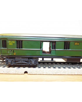 Märklin 354 B . 6, fourgon  grandes lignes  avec éclairage intérieur  DB  BO