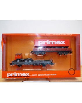PRIMEX ( Märklin )  4594, coffret 2 wagons plats et camion semi remorque Primex  Neuf  BO 