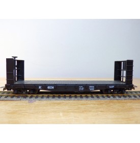 RIVAROSSI  véro  C flat / T, wagon plat pour transport de troncs  ( flat car timber ) Illinois Central  neuf  BO