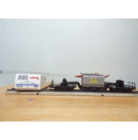 Märklin métal 4617 Wagon surbaissé EVS DB BO