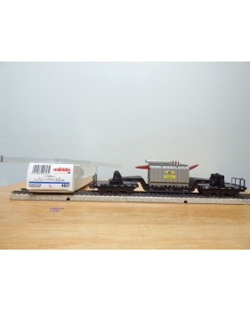 Märklin métal 4617 Wagon surbaissé EVS DB BO