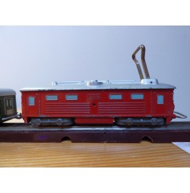 WESA Liliput , coffret SBB : motrice 110, 2 voitures en bois, rails bois et bakélite  SBB   BO