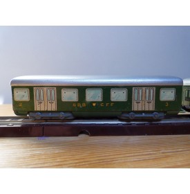 WESA Liliput , coffret SBB : motrice 110, 2 voitures en bois, rails bois et bakélite  SBB   BO