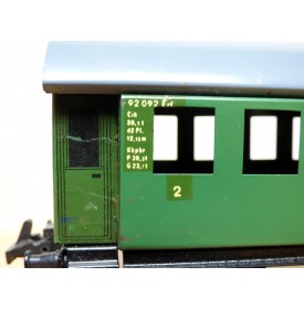 Stadtilm Modellbahnen 108 707, voiture 2 Kl. DR BO
