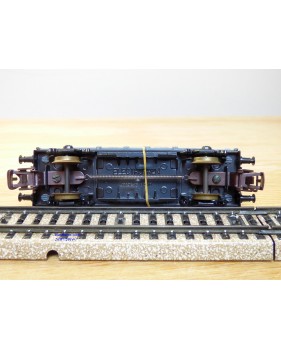 ELECTROTREN  1010, wagon plat chargé d' un MERCEDES UNIMOG et d'un canon    RENFE  BO