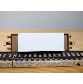 ELECTROTREN  1021, wagon plat  et conteneur 20' Transportes Pou- Prat   RENFE   Neuf  BO