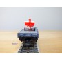 ELECTROTREN  1017, wagon plat chargé d' un canot hors bord sur remorque    RENFE  BO