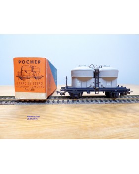 POCHER 311 / 2 , wagon silo special pour transport de ciment SBB