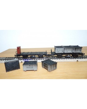 Märklin 48944 wagons plats type Bt 10 conteneurs à bière Königsbacher DB BO