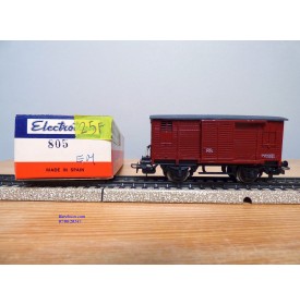 ELECTROTREN 805, wagon couvert ancien  RENFE  BO