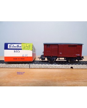 ELECTROTREN 805, wagon couvert ancien  RENFE  BO