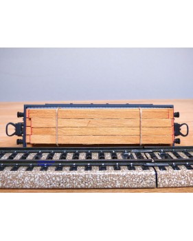 ELECTROTREN  1000/8, wagon plat chargé de planches  RENFE BO