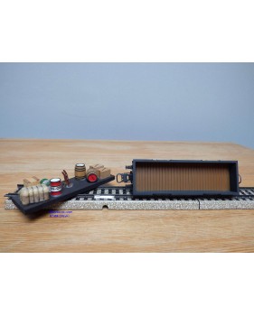 ELECTROTREN  1001 / 9, wagon tombereau   chargement varié RENFE BO