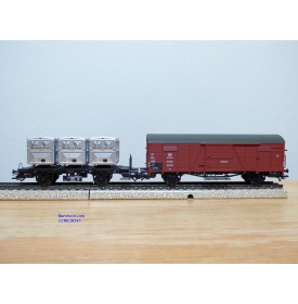 Märklin 48812, coffret  2 wagons et 2 camions Spangenberg-Werke  DR  neuf  BO BO  