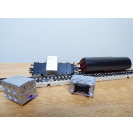 Märklin 48812, coffret  2 wagons et 2 camions Spangenberg-Werke  DR  neuf  BO BO  