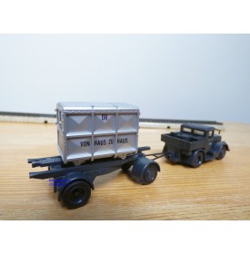 Märklin 48812, coffret  2 wagons et 2 camions Spangenberg-Werke  DR  neuf  BO BO  