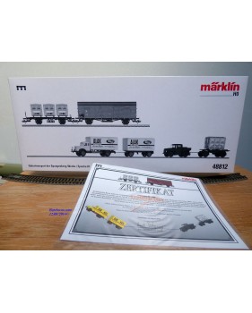Märklin 48812, coffret  2 wagons et 2 camions Spangenberg-Werke  DR  neuf  BO BO  