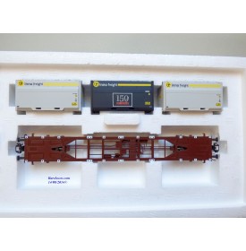 Märklin 47080, wagon plat porte conteneurs   type Sgnss  et conteneurs innofreight    ÖBB  neuf   BO