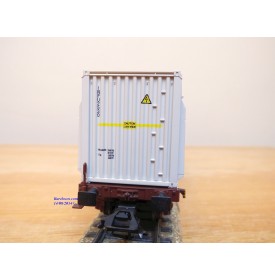 Märklin 47080, wagon plat porte conteneurs   type Sgnss  et conteneurs innofreight    ÖBB  neuf   BO