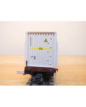 Märklin 47080, wagon plat porte conteneurs   type Sgnss  et conteneurs innofreight    ÖBB  neuf   BO