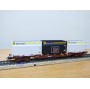 Märklin 47080, wagon plat porte conteneurs   type Sgnss  et conteneurs innofreight    ÖBB  neuf   BO