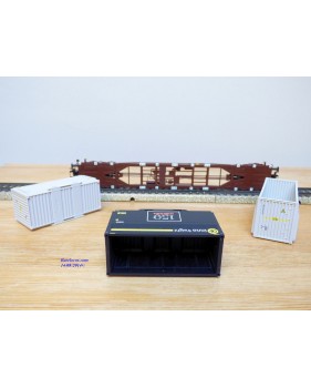 Märklin 47080, wagon plat porte conteneurs   type Sgnss  et conteneurs innofreight    ÖBB  neuf   BO