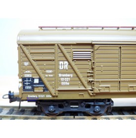 ROCO 4369C, wagon couvert à bogies type GGths Bromberg DR Neuf BO