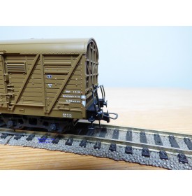 ROCO 4369C, wagon couvert à bogies type GGths Bromberg DR Neuf BO