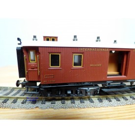 TRIX  52 3792 ,  fourgon à bagages  en teck  CIWL  Balkanzug  N° 1205  Neuf   BO