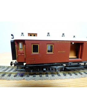 TRIX  52 3792 ,  fourgon à bagages  en teck  CIWL  Balkanzug  N° 1205  Neuf   BO