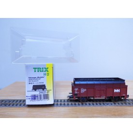 TRIX 24422, coffret 2 wagons tombereau à rehauusse transport de coke Max Hütte  DB   Neuf   BO