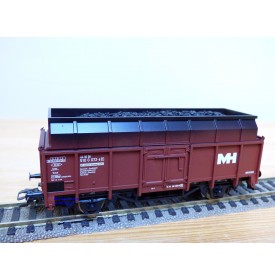 TRIX 24422, coffret 2 wagons tombereau à rehauusse transport de coke Max Hütte  DB   Neuf   BO
